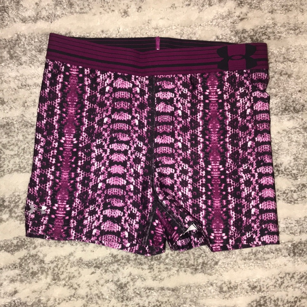 NWOT UA Purple Spandex Shorts